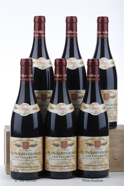 NUITS ST GEORGES LES VAUCRAINS 2009 - Robert Chevillon - 6 Bottles