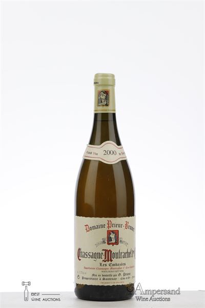 CHASSAGNE MONTRACHET BLANC LES EMBRAZEES 2000 - Prieur Brunet - 1 Bottle