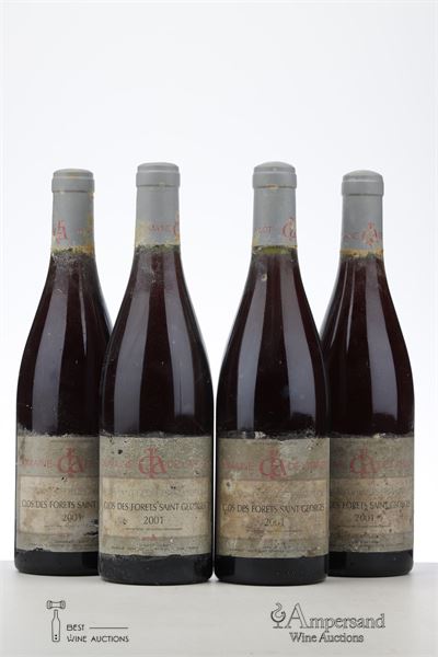 NUITS ST GEORGES CLOS DES FORETS ST GEORGES 2001 - Domaine de l'Arlot - 4 Bottles
