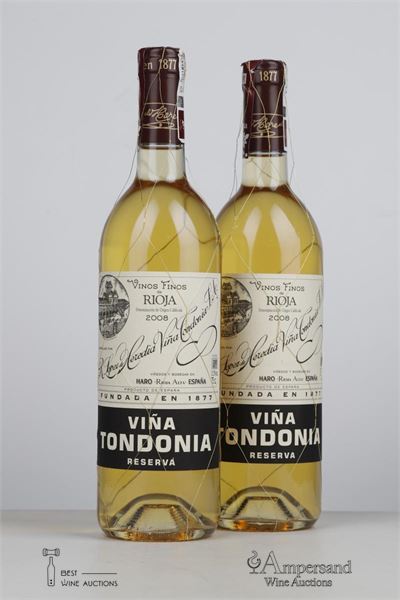 VINA TONDONIA RESERVA BLANCO 2008 - Lopez de Heredia - 2 Bottles