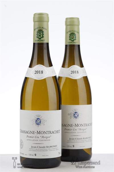 CHASSAGNE MONTRACHET BLANC MORGEOT 2018 - Ramonet - 2 Bottles