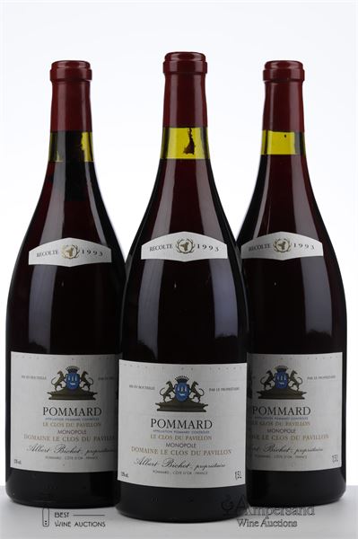 POMMARD LE CLOS DU PAVILLON 1993 - Albert Bichot - 3 Magnums