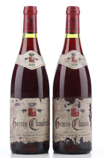 GEVREY CHAMBERTIN LAVAUX ST JACQUES 1988 - Armand Rousseau - 2 Bottles