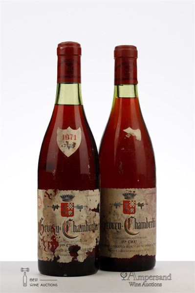 GEVREY CHAMBERTIN 1 ER CRU 1971 - Armand Rousseau - 2 Bottles