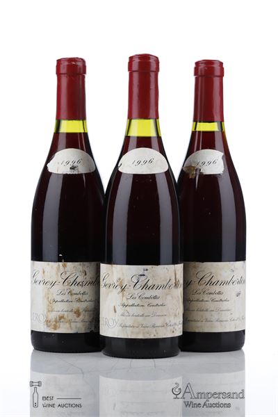 GEVREY CHAMBERTIN LES COMBOTTES 1996 - Leroy - 3 Bottles