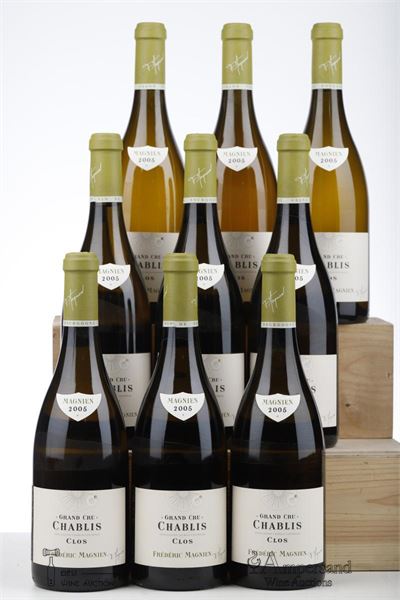 CHABLIS CLOS 2005 - Frederic Magnien - 9 Bottles