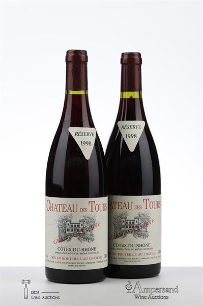 CHATEAU DES TOURS RESERVE 1998 - Rayas - 2 Bottles
