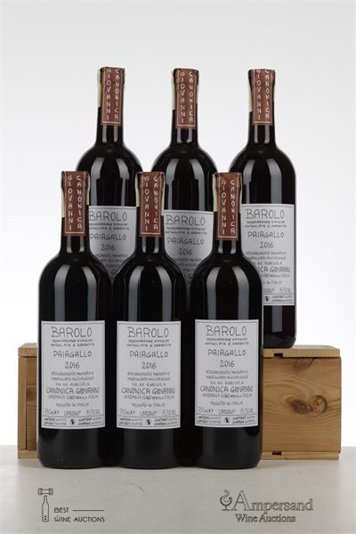 BAROLO PAIAGALLO 2016 - Canonica - 6 Bottles