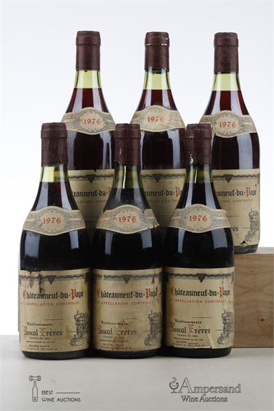 CHATEAUNEUF DU PAPE 1976 - Pascal Freres - 6 Bottles