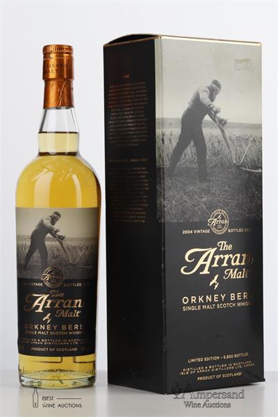 ARRAN 2004 ORKNEY BERE Bottled in 2012 - Alc 46% 1 Bottle