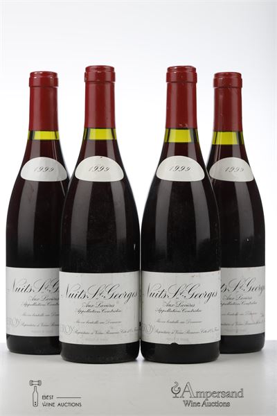 NUITS ST GEORGES AUX LAVIERES 1999 - Leroy - 4 Bottles