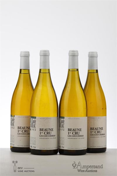 BEAUNE LES COUCHERIAS BLANC 1998 - Jean Claude Rateau - 4 Bottles