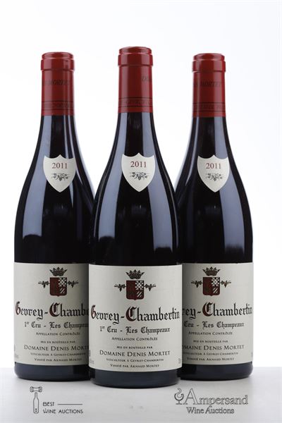 GEVREY CHAMBERTIN LES CHAMPEAUX 2011 - Denis Mortet - 3 Bottles