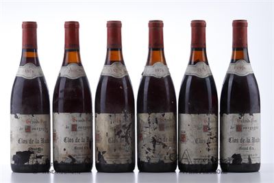 CLOS DE LA ROCHE 1976 - Georges Lignier - Caves Dessilly - 6 Bottles