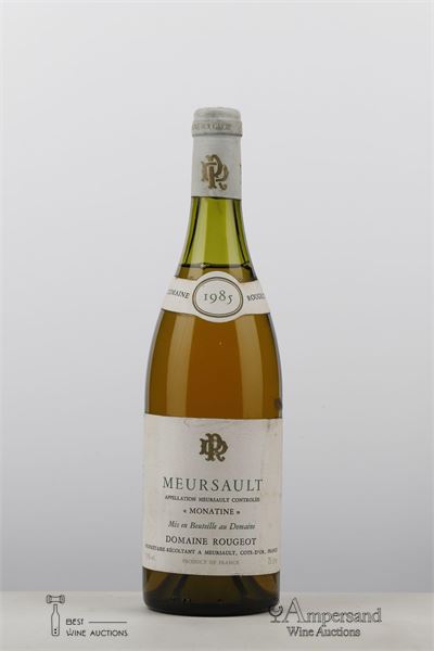 MEURSAULT MONATINE 1985 - Rougeot - 1 Bottle