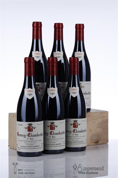 GEVREY CHAMBERTIN 1 ER CRU 2003 - Denis Mortet - 6 Bottles - Oc 12