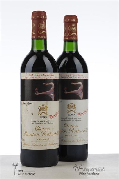 MOUTON ROTHSCHILD 1990 - Mc - 2 Bottles
