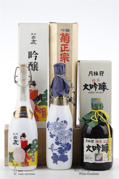 LOT SAKE MIXED - Junmai Daiginjo/Kiku Masamune - 3 Bottles - Oc 1