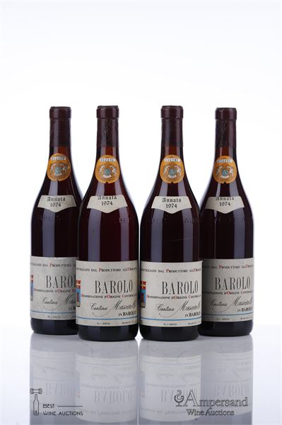 BAROLO 1974 - Cantina Mascarello - 4 Bottles