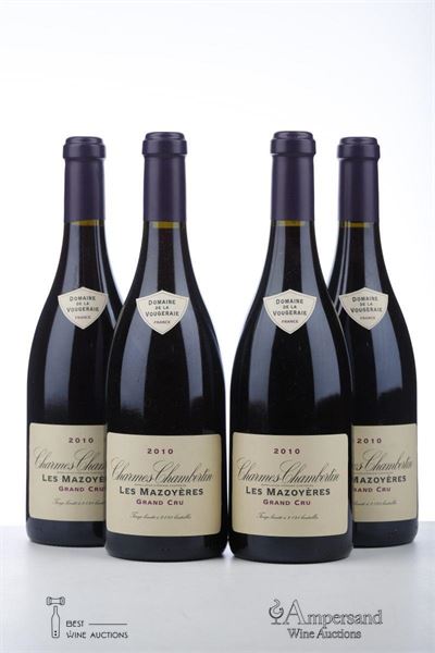 CHARMES CHAMBERTIN LES MAZOYERES 2010 - Domaine de la Vougeraie - 4 Bottles