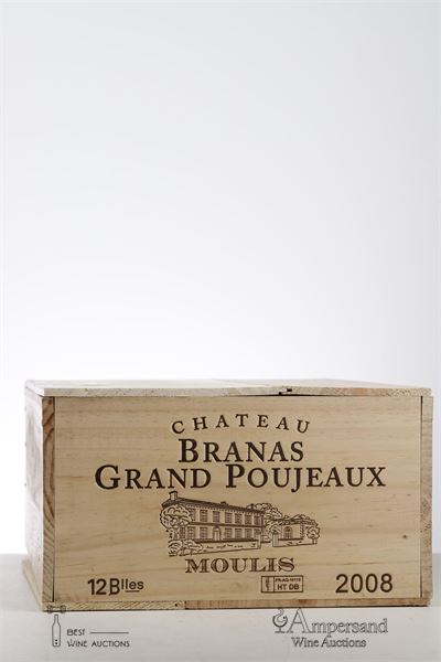 BRANAS GRAND POUJEAUX 2008 - Mc - 12 Bottles - Owc 12