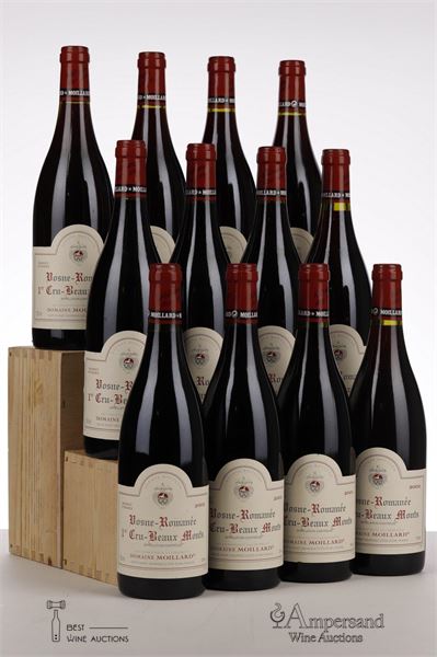 VOSNE ROMANEE LES BEAUX MONTS 2002 - Moillard - 12 Bottles