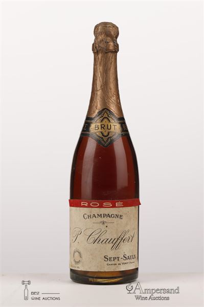 CHAUFFERT BRUT ROSE CUVEE RESERVEE NV - P Chauffert presumed 60ies - 1 Bottle