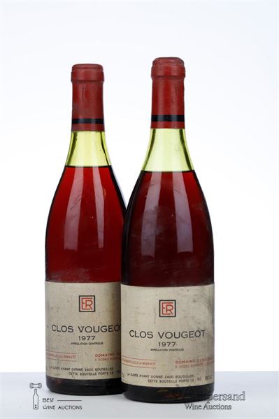 CLOS VOUGEOT 1977 - Rene Engel - 2 Bottles