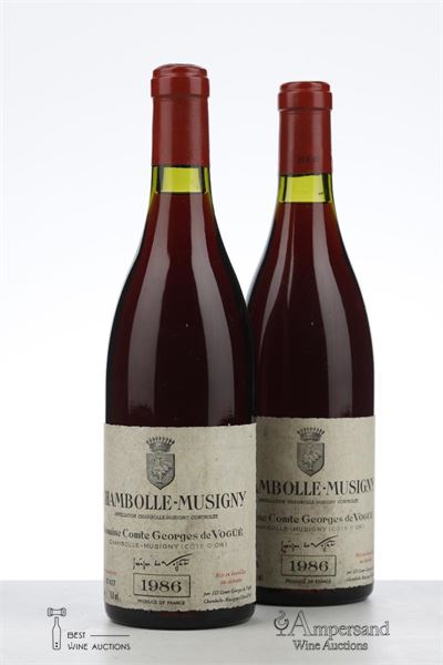 CHAMBOLLE MUSIGNY 1986 - Comte de Vogue - 2 Bottles