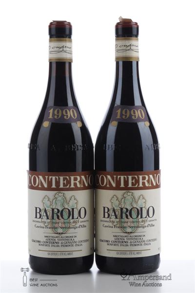 BAROLO CASCINA FRANCIA 1990 - Giacomo Conterno - 2 Bottles