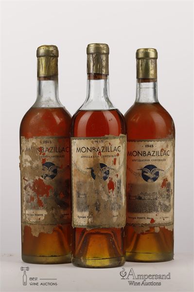 MONBAZILLAC 1945 - Georges Ponty - 3 Bottles