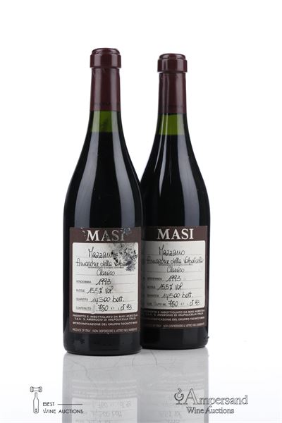 AMARONE DELLA VALPOLICELLA CLASSICO MAZZANO 1993 - Masi - 2 Bottles