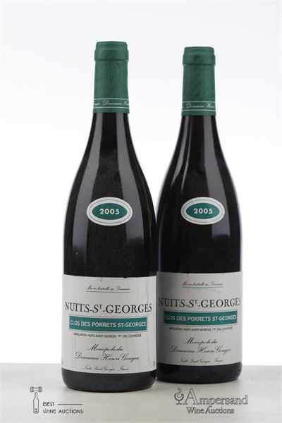 NUITS ST GEORGES CLOS DES PORRETS ST GEORGES 2005 - Henri Gouges - 2 Bottles
