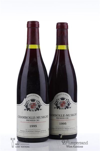 CHAMBOLLE MUSIGNY 1 ER CRU 1995 - Philippe et Vincent Lecheneaut - 2 Bottles