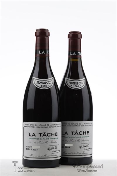 LA TACHE 2003 - Domaine de la Romanee Conti - 2 Bottles