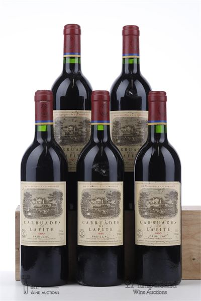 CARRUADES DE LAFITE ROTHSCHILD 1990 - Mc - 5 Bottles