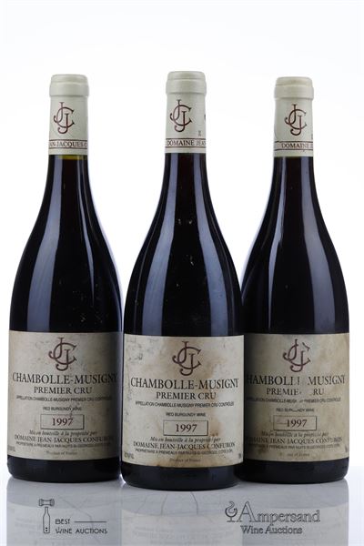 CHAMBOLLE MUSIGNY 1 ER CRU 1997 - Jean Jacques Confuron - 3 Bottles