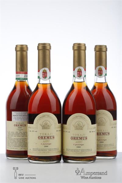 TOKAJI ASZU 4 PUTTONOS 1988 - Oremus - 4 x 0,500Ltr