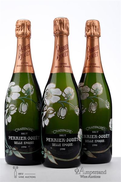PERRIER JOUET BELLE EPOQUE 1990 - Perrier Jouet - 3 Bottles