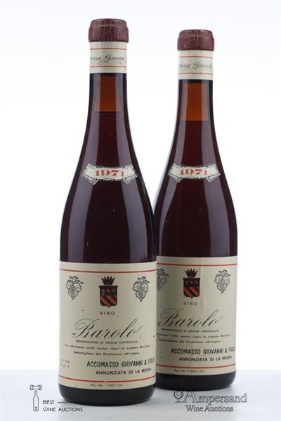 BAROLO 1971 - Lorenzo Accomasso - 2 Bottles