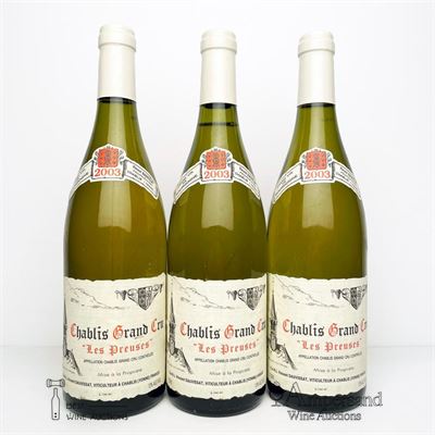 CHABLIS LES PREUSES 2003 - Vincent Dauvissat - 3 Bottles