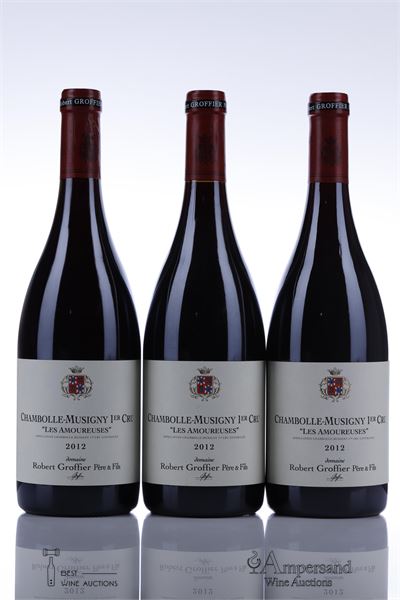 CHAMBOLLE MUSIGNY LES AMOUREUSES 2012 - Robert Groffier - 3 Bottles