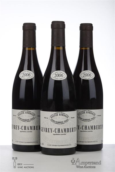 GEVREY CHAMBERTIN 2006 - Sylvie Esmonin - 3 Bottles