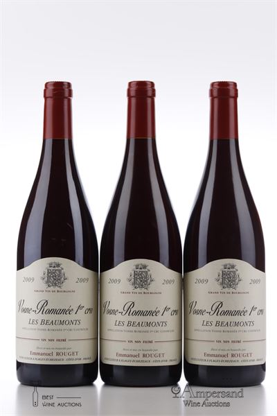 VOSNE ROMANEE LES BEAUMONTS 2009 - Emmanuel Rouget - 3 Bottles