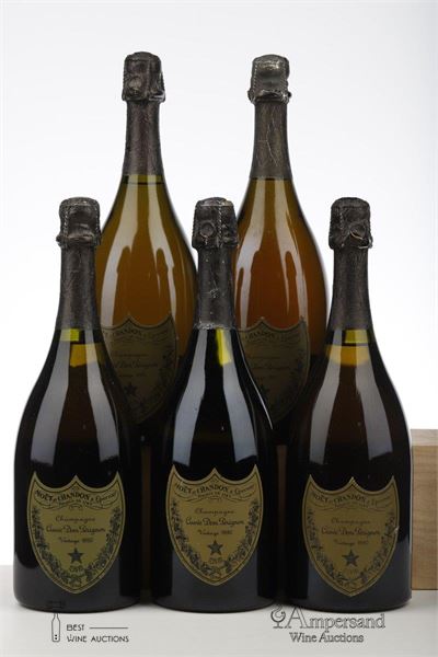 DOM PERIGNON 1990 - Moet & Chandon - 5 Bottles
