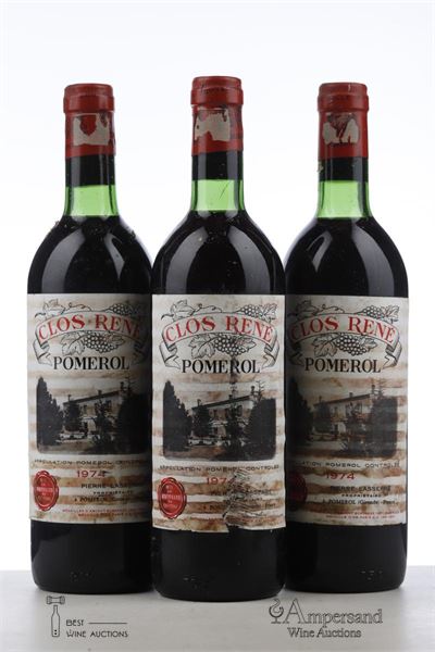 CLOS RENE 1974 - Mc - 3 Bottles
