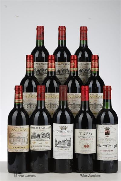 LOT BORDEAUX MARGAUX MIXED - Mc - 12 Bottles