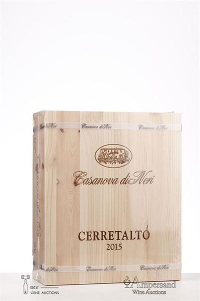 BRUNELLO DI MONTALCINO CERRETALTO 2015 - Casanova di Neri - 3 Bottles - Owc 3