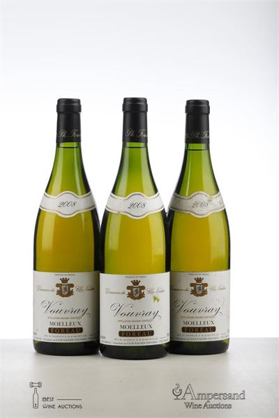 VOUVRAY MOELLEUX DOMAINE DU CLOS NAUDIN 2008 - Philippe Foreau - 3 Bottles