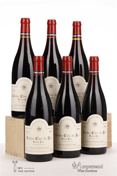 CORTON CLOS DU ROI 2001 - Moillard - 6 Bottles - Owc 6